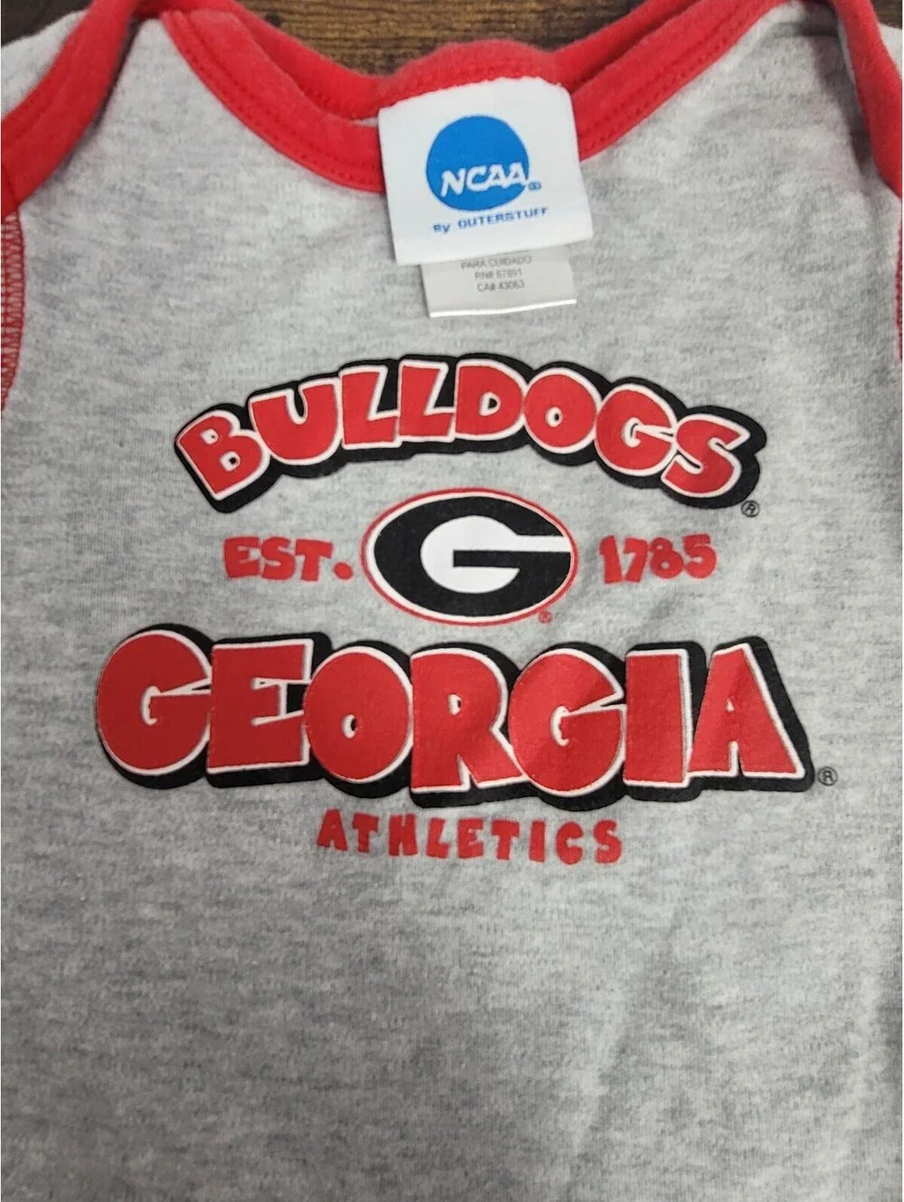Georgia Bulldogs Baby Bodysuit and Pants Set 0-3 Months